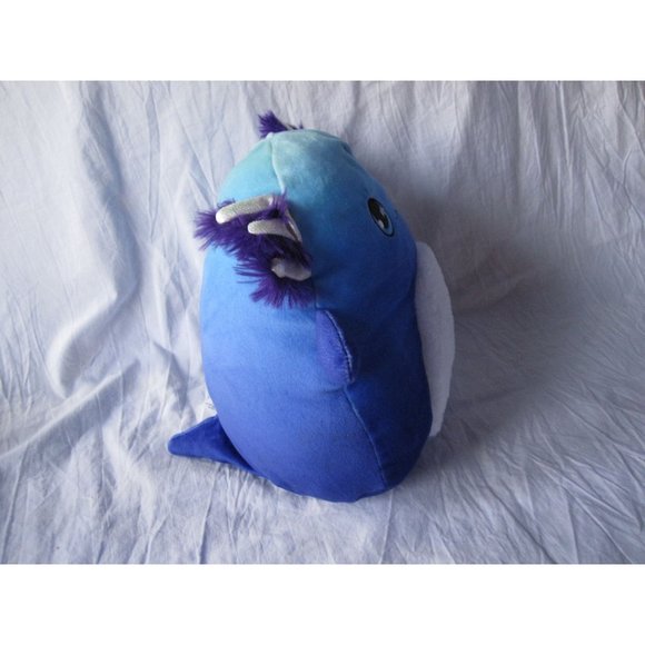 Original SquishMallow 9" Ombre Axolotl Purple Blue Kelly Toys Plush Doll RARE! - Picture 4 of 4